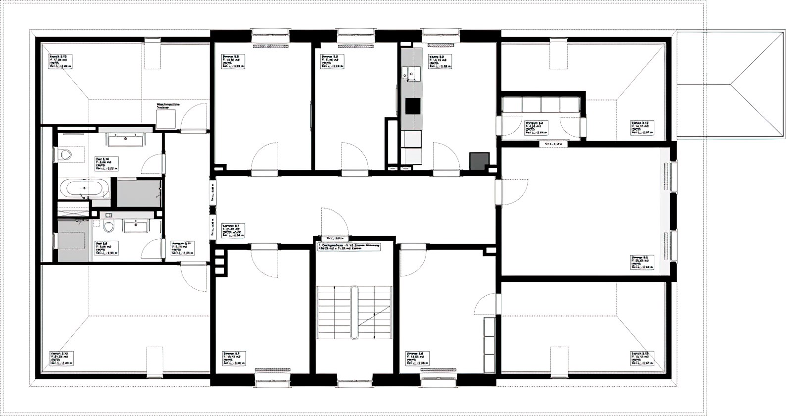 Plan 7-Zimmer-Wohnung Winkelwiese, Zürich Altstadt