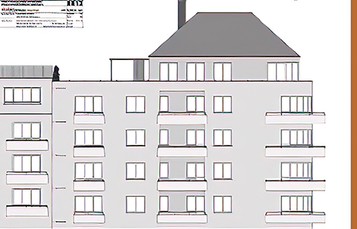 Abbildung 2 Attikawohnung mit Terrasse