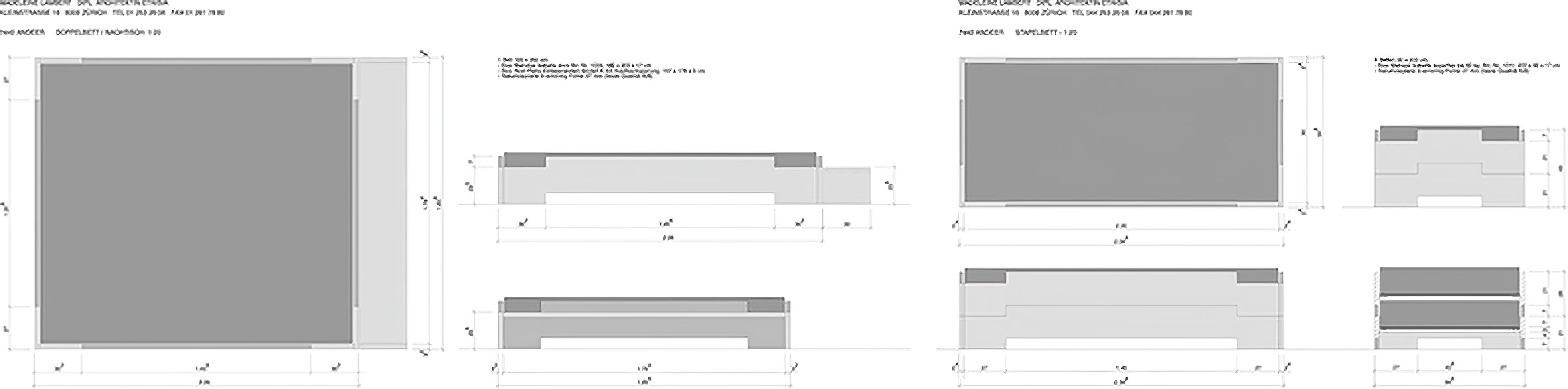 Abbildung Plan Möbel Stapelbett Fichte massiv