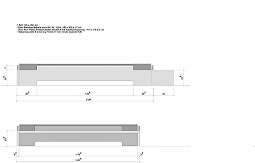Abbildung 2 Plan Möbel Stapelbett Fichte massiv