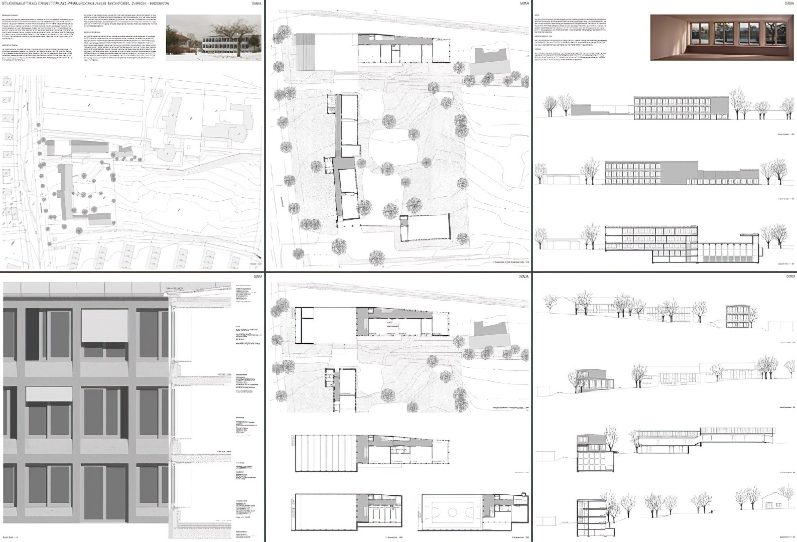 Plan Wettbewerb Erweiterung Primarschulhaus Bachtobel, Zürich-Wiedikon